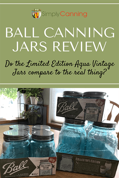 New Vintage-Look Ball Canning Jars: Comparison of Colors & Patterns