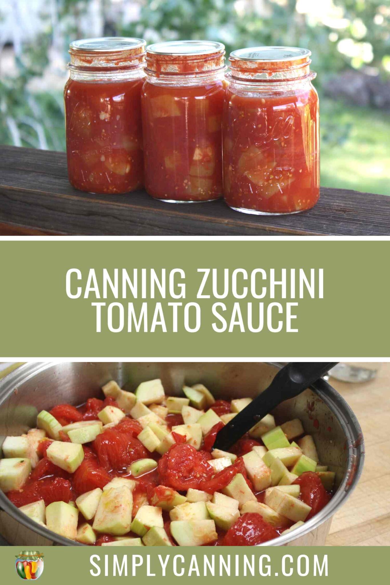 Canning Zucchini in Tomato Sauce (Okra Too!)