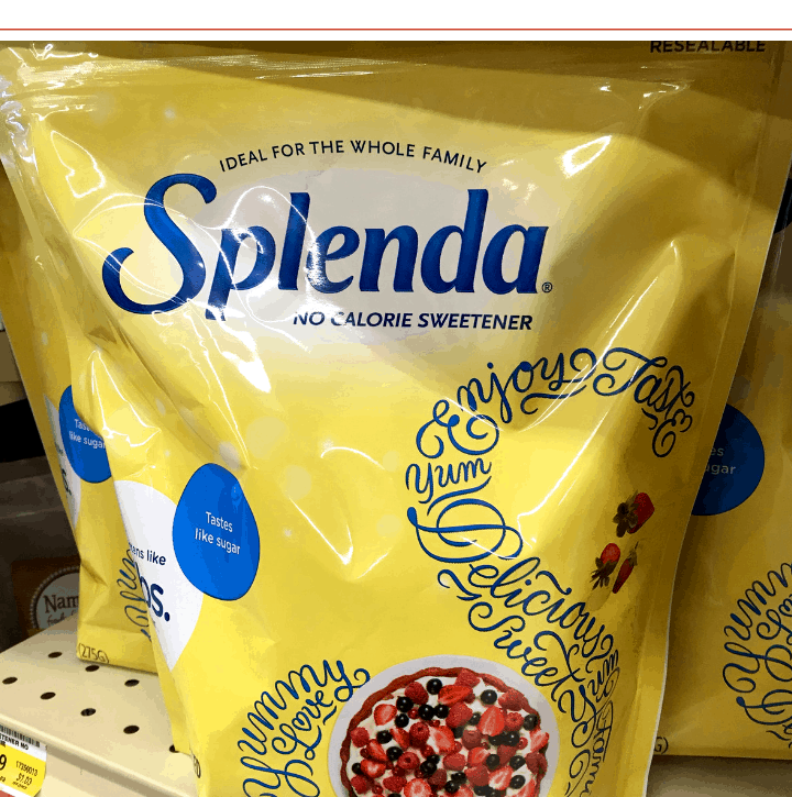 Canning with splenda package