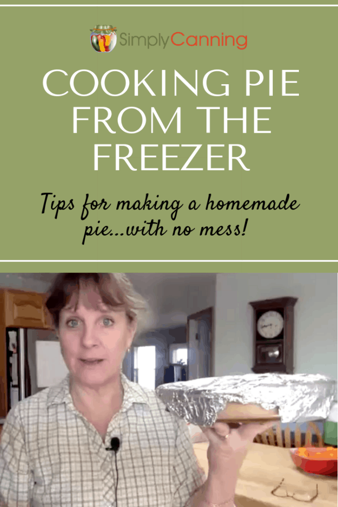 Cooking pie from the freezer pin