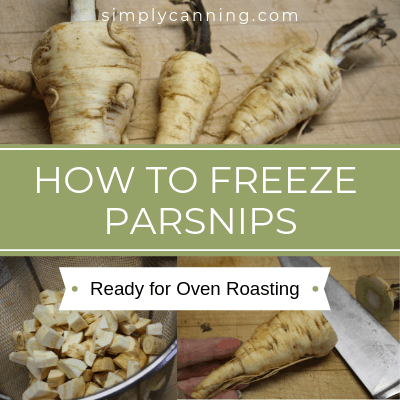 Washing and peeling and cutting parsnips into small pieces.