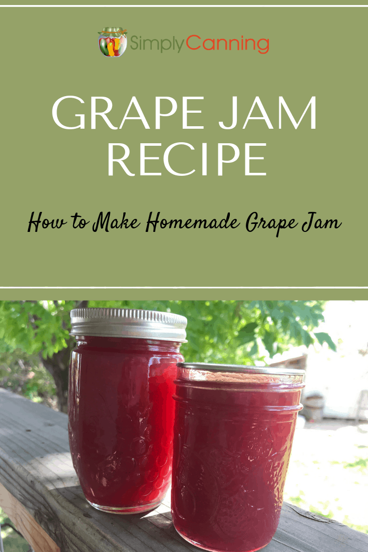 How to Make Grape Jam Recipe with low and full sugar options.