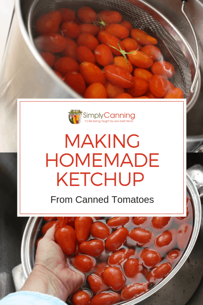 Making Homemade Ketchup from Canned Tomatoes
