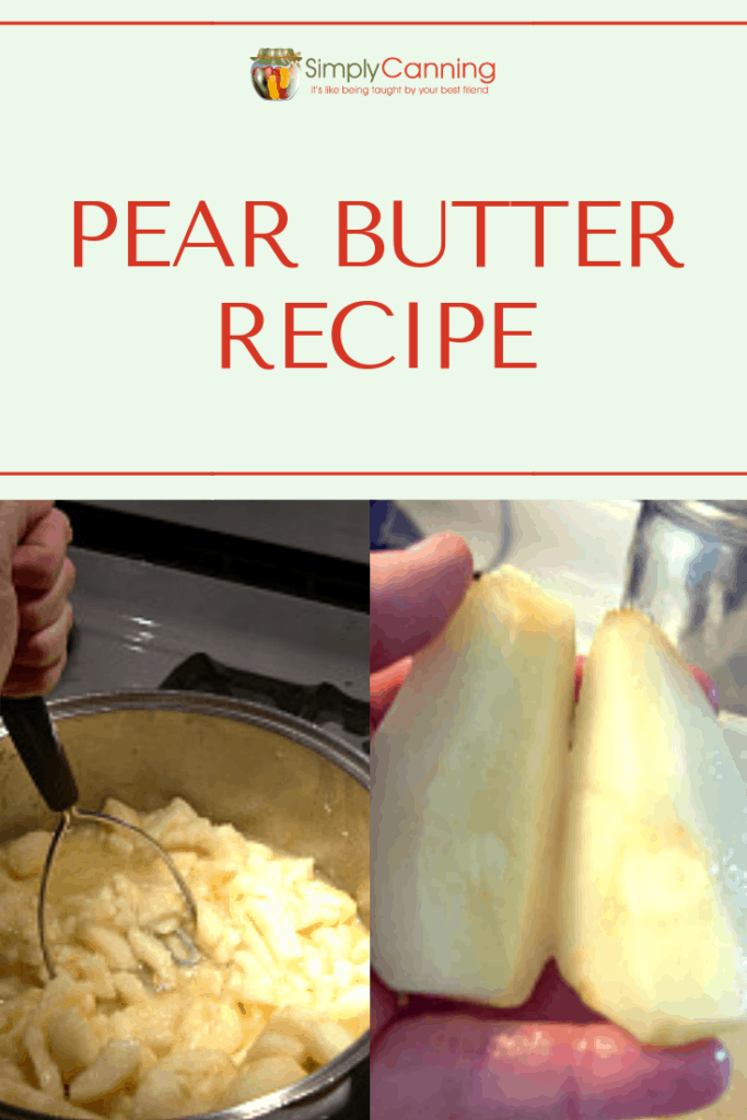 Pear butter recipe pin