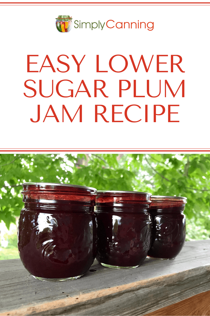 Plum Jam Recipe, How to make this easy low sugar plum jam.