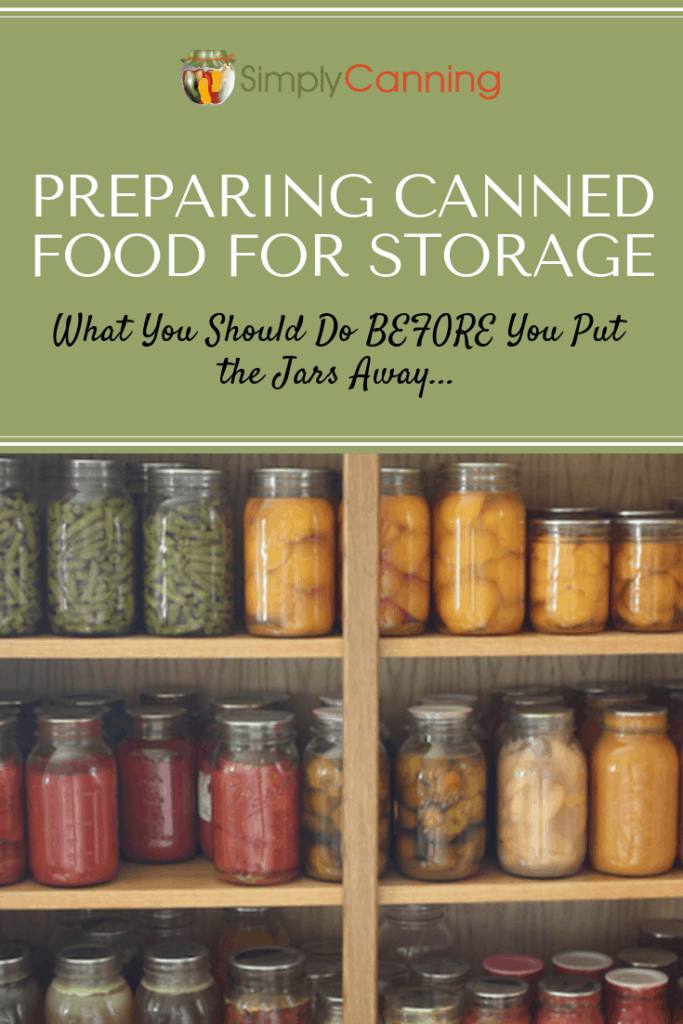 Preparing Canned Food for Storage