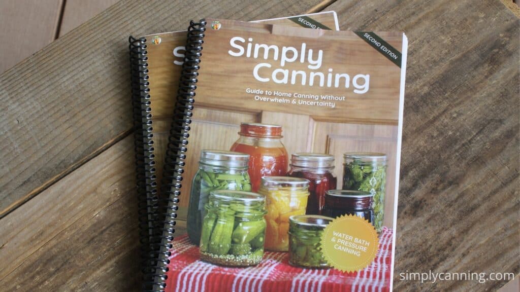 Cover of spiral Simply Canning Guide book.