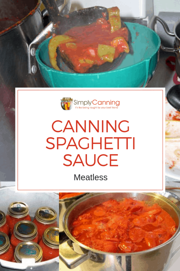 Canning Spaghetti Sauce Meatless