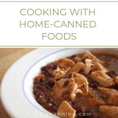 A dish of food made from home canned foods.