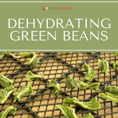 Dehydrating green beans