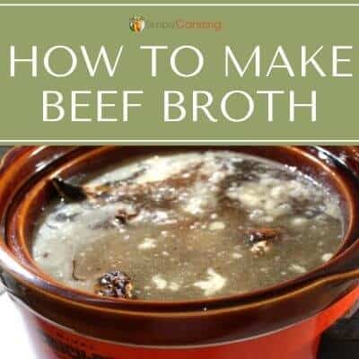 Beef bones cooking into broth in the slow cooker.