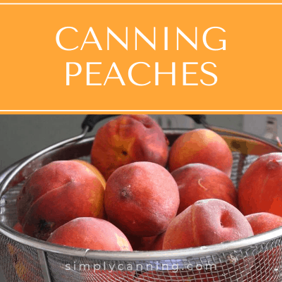 Canning Peaches