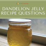 A jar of golden dandelion jelly.
