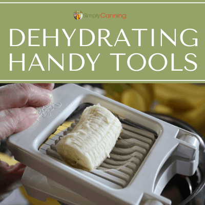 Using a tool to slice a fresh banana into even pieces.