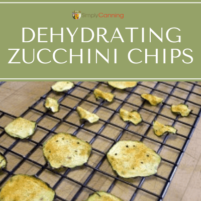 Dehydrating Zucchini Chips