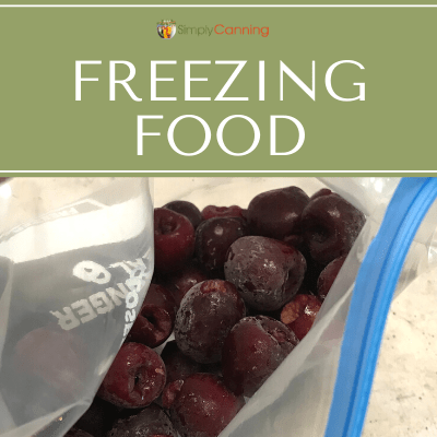 A bag of frosty frozen fruit.