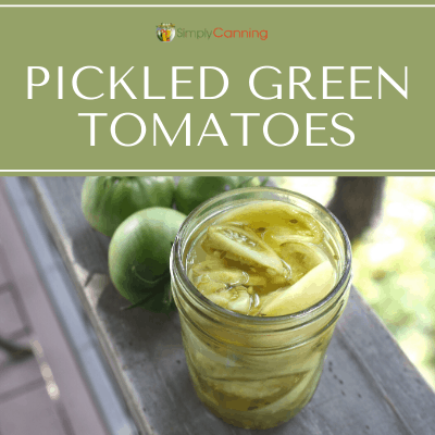 Canning Green Tomato Pickles -  - homemade canning recipes