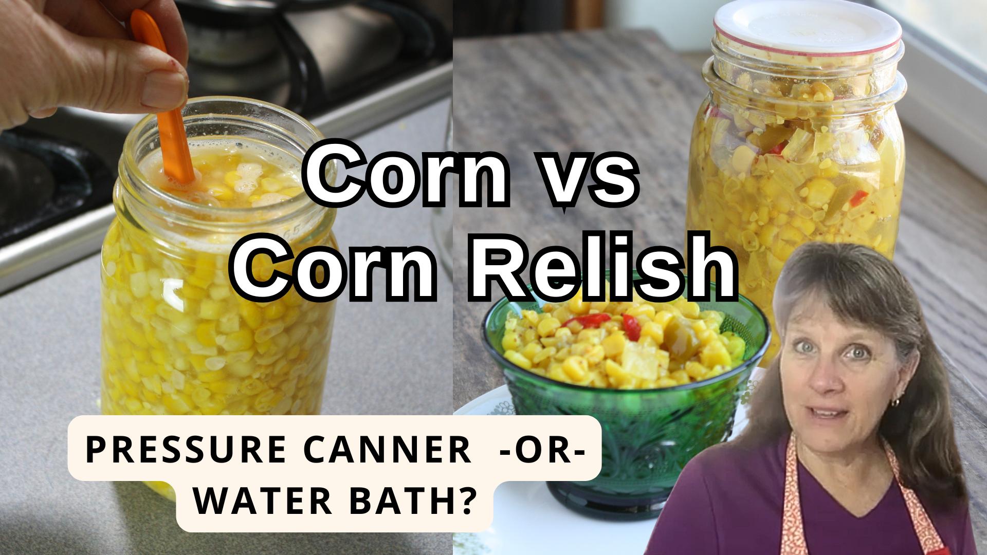 jars of corn and corn relish