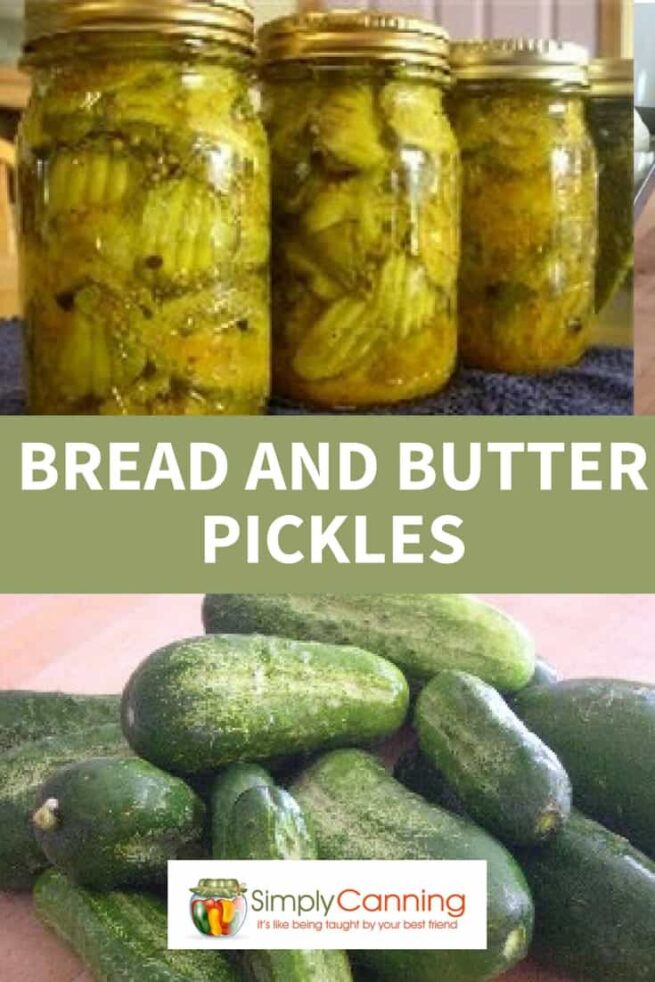 Bread and butter pickles are easy with this recipe from SimplyCanning!