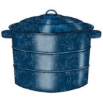 Granite ware water bath canner.