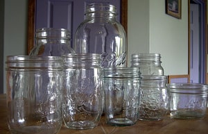 Kerr, Mason or Ball canning jars are all suitable jars for canning.