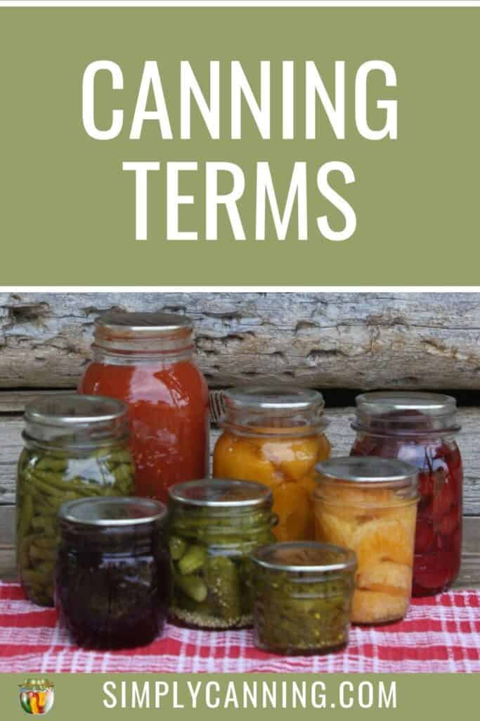 Canning Terms