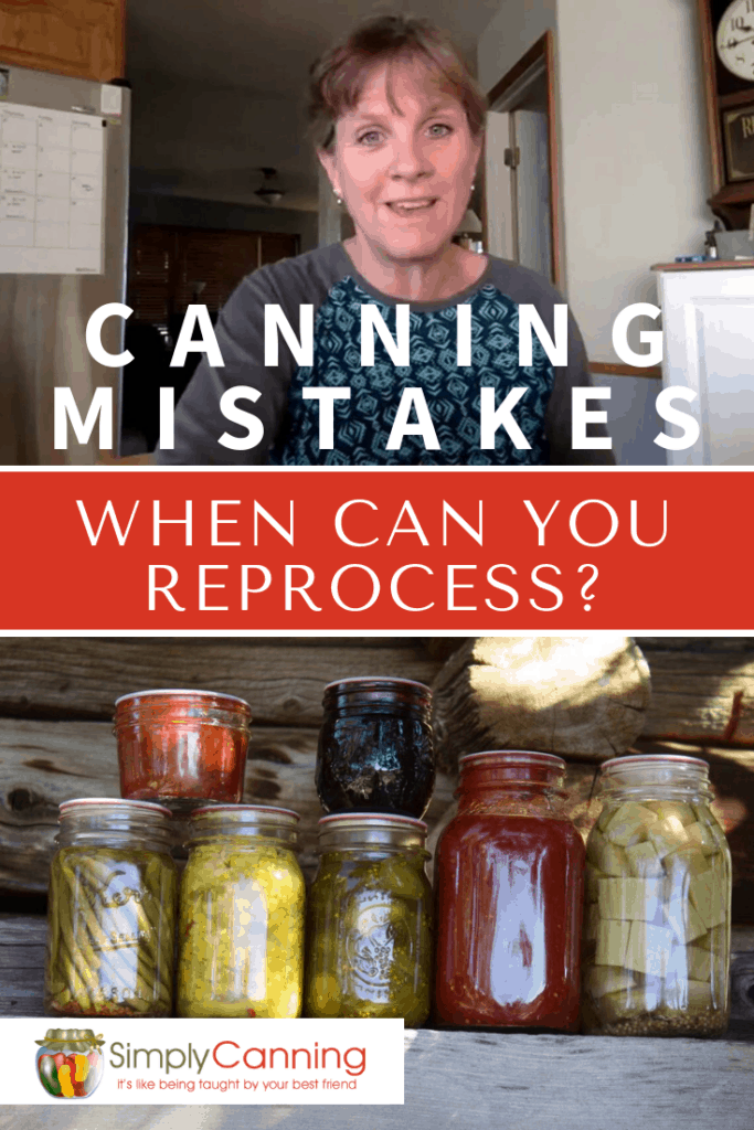 Canning mistakes happen sometimes, but how do you know when it's safe to just re-can it? Here's how to know if you should reprocess or just throw it away.