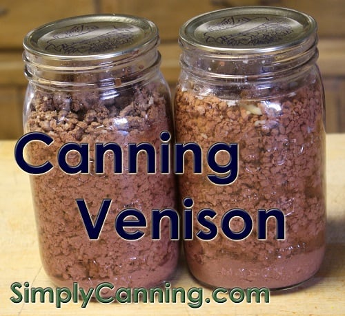 cannning venison ground meat