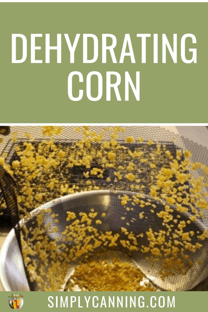 Dehydrating Corn