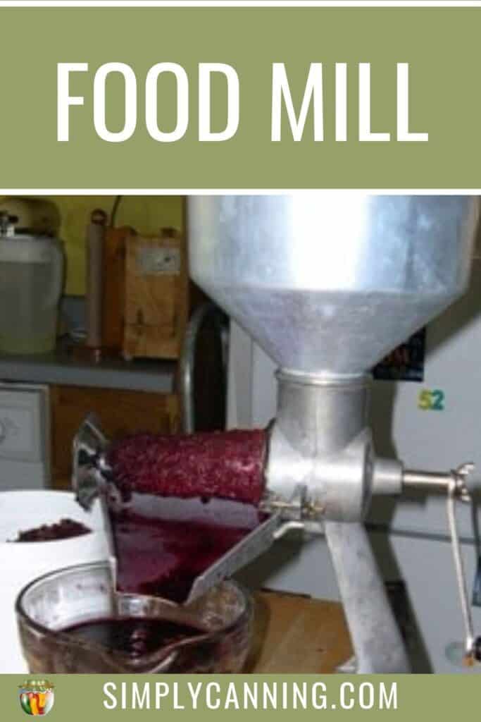 Food Mill or Strainer