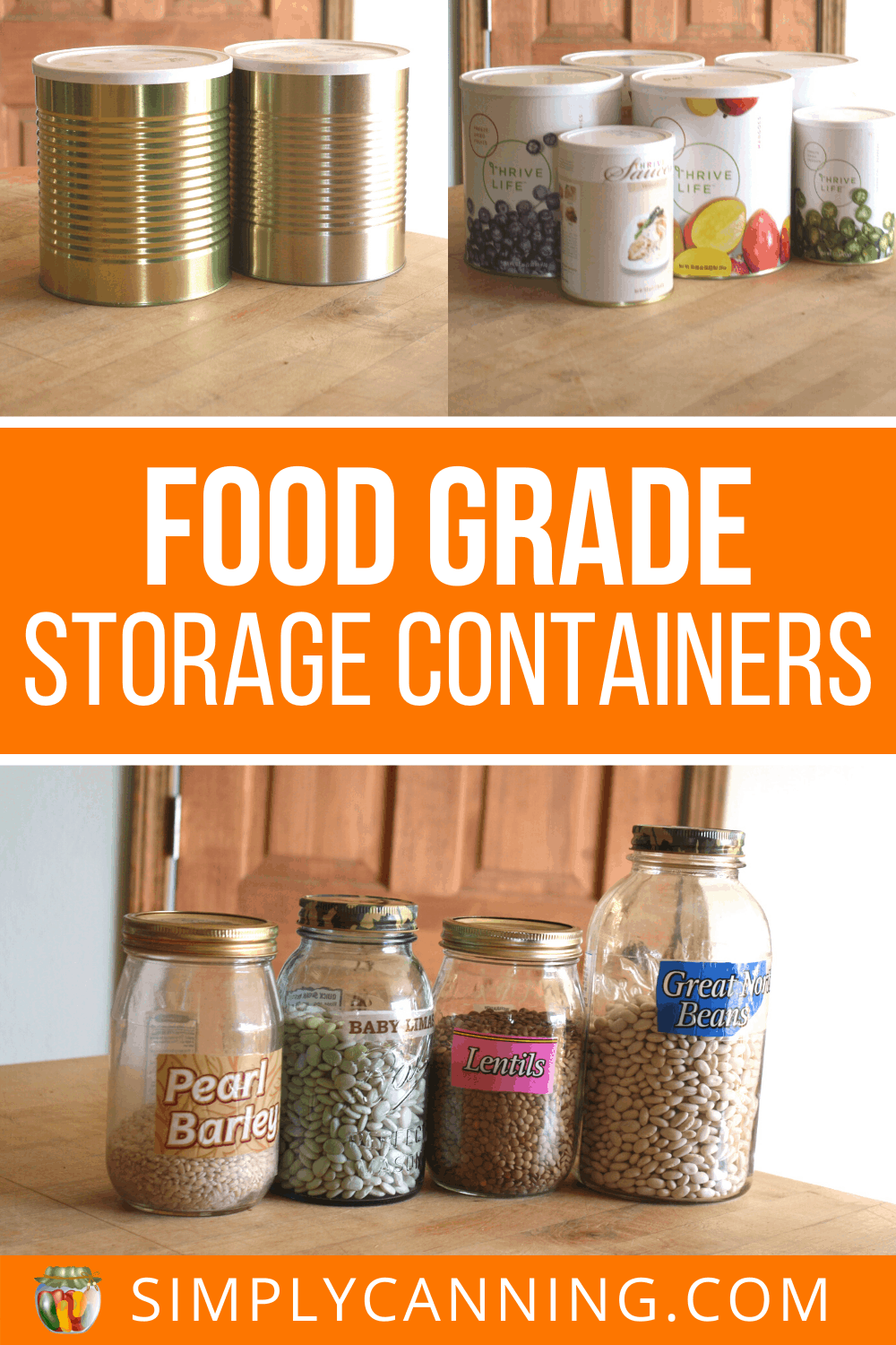 Food grade storage containers:Guidelines for what is safe food storage