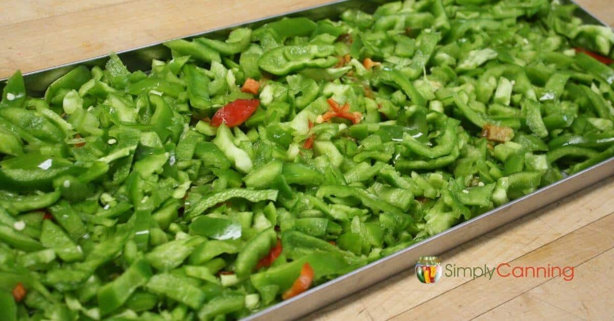 freeze drying peppers