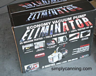 Economy vacuum pump in the box.