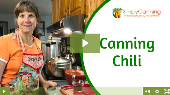 members canning chili