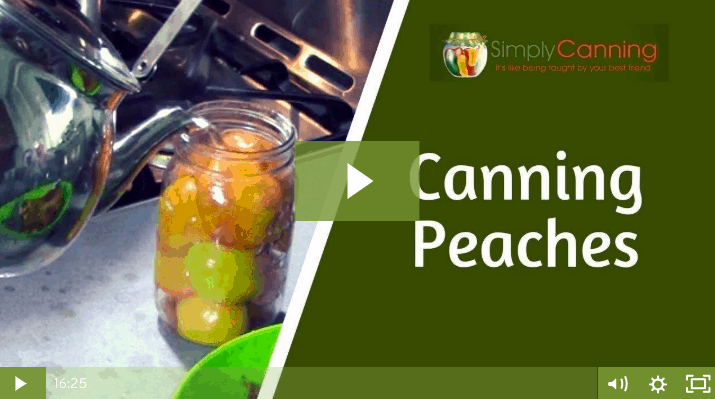members canning peaches