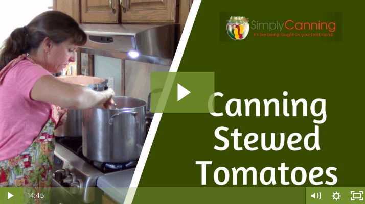 members canning stewed tomatoes
