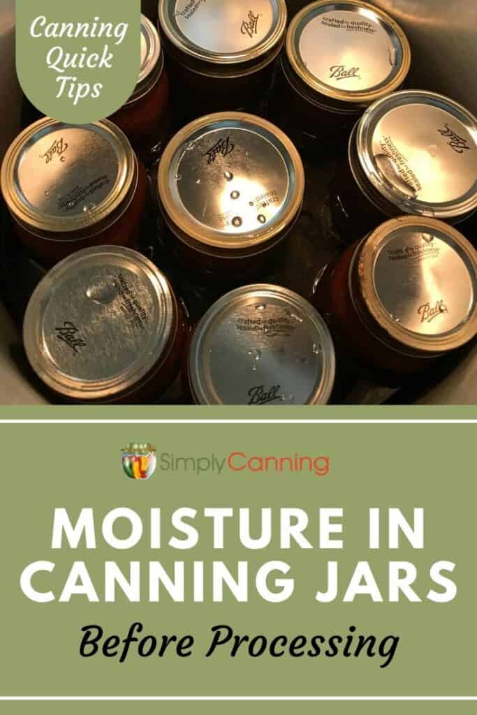 Moisture in Canning Jars Before Processing