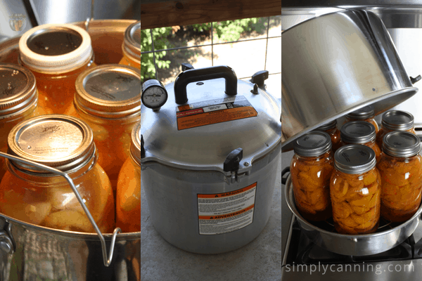 Water bath, pressure, and steam canners.