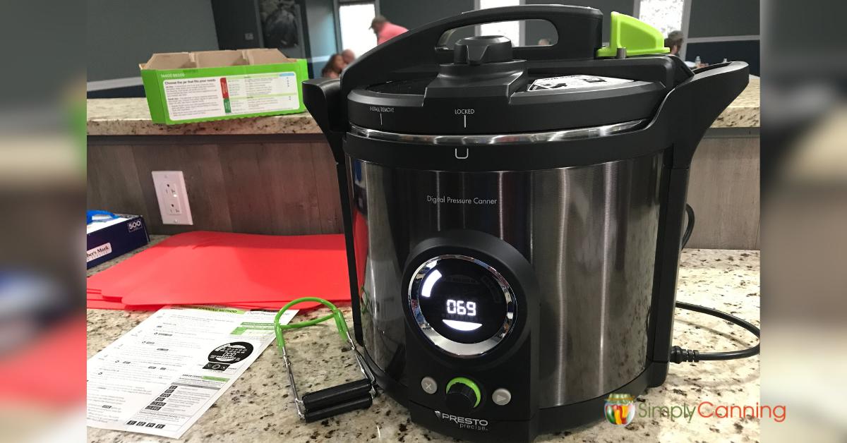 Image of the Presto Electric Canner sitting on a kitchen counter.