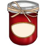 Red jam jar.