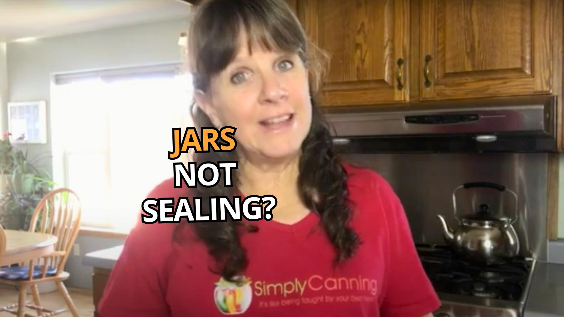 Sharon talking about seal failure and canning jars.