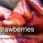 Freshly sliced juicy strawberries.