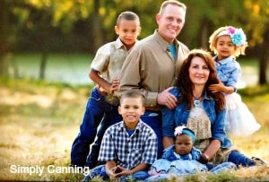 My sister in law with her family.