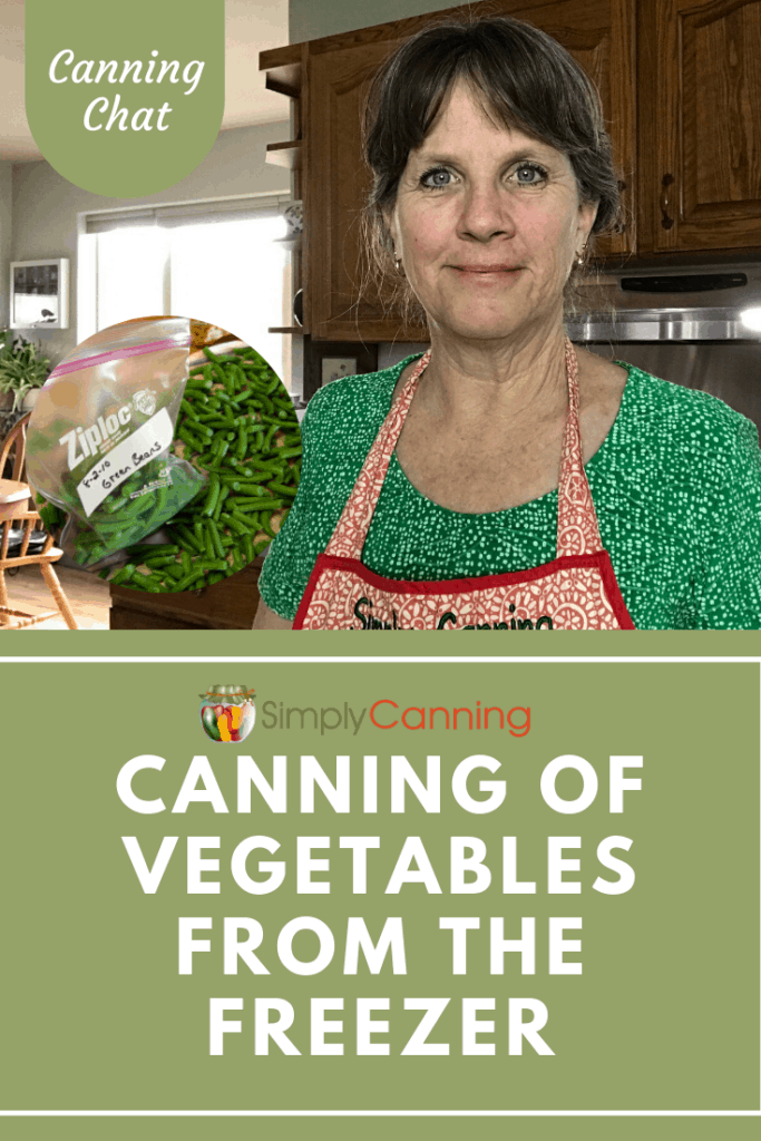 Canning of Vegetables from the Freezer