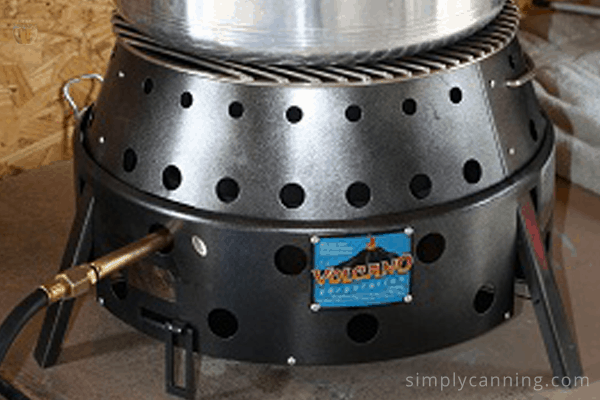 Propane attachment on the Volcano Stove Grill.